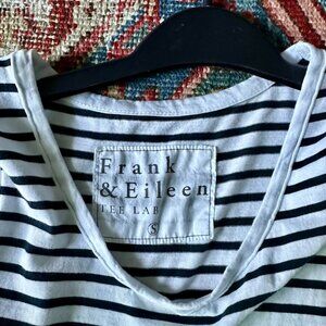 EUC - Frank & Eileen Tee lab striped asymmetrical jersey tank dress - size S